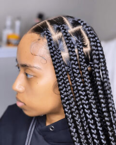 Big Knotless Box Braids