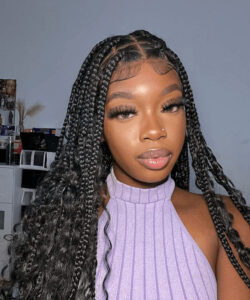 Medium Knotless Braids 1